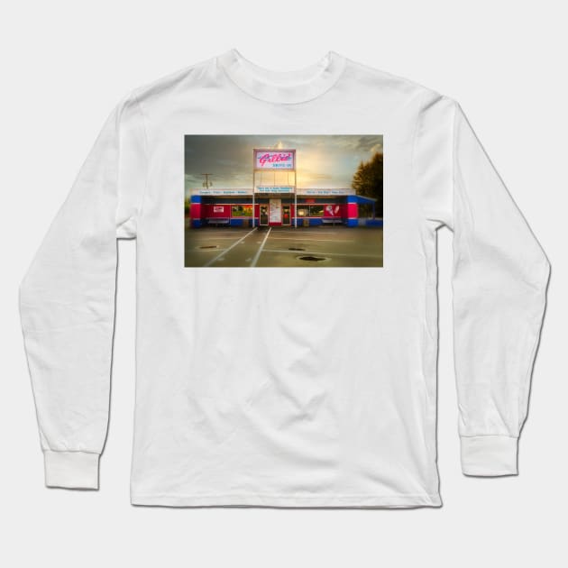 Gillis Drive-in 2 Montague PEI Long Sleeve T-Shirt by Robert Alsop